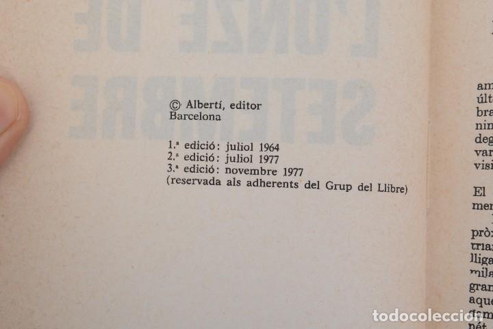 Libros de segunda mano: Lonze de setembre S.Albert&iacute; - Foto 8