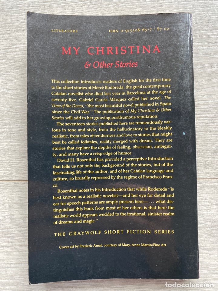 Libros de segunda mano: MY CHRISTINA & OTHER STORIES / Rodoreda - Foto 3