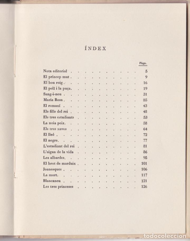 Libros de segunda mano: CONTES POPULARS CATALANS &ndash; FRANCESC MASPONS I LABR&Oacute;S &ndash; 1952 - Foto 4