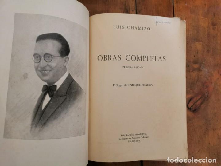 Libros de segunda mano: CHAMIZO, Luis. Obras completas - Foto 2