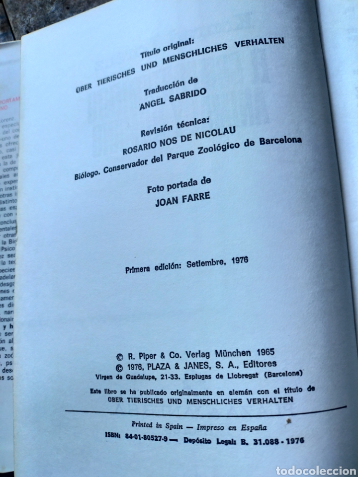 Libros de segunda mano: El comportamiento animal y humano - Foto 5
