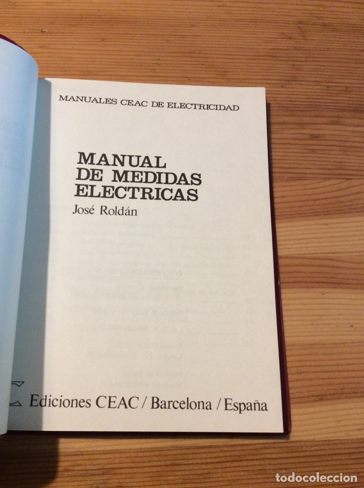 Libros de segunda mano: Manual de medidas electricas CEAC Jose Roldan - Foto 2