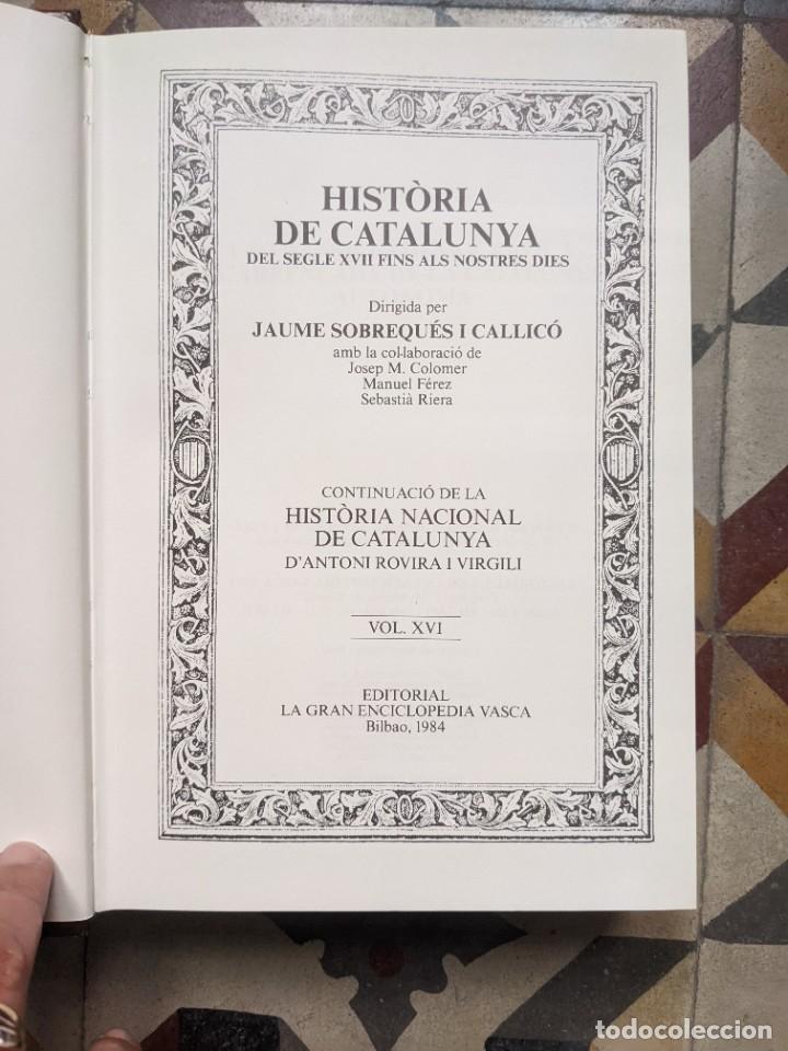 Libros de segunda mano: Hist&ograve;ria de Catalunya J. Sobrequ&eacute;s i Callico - Foto 3