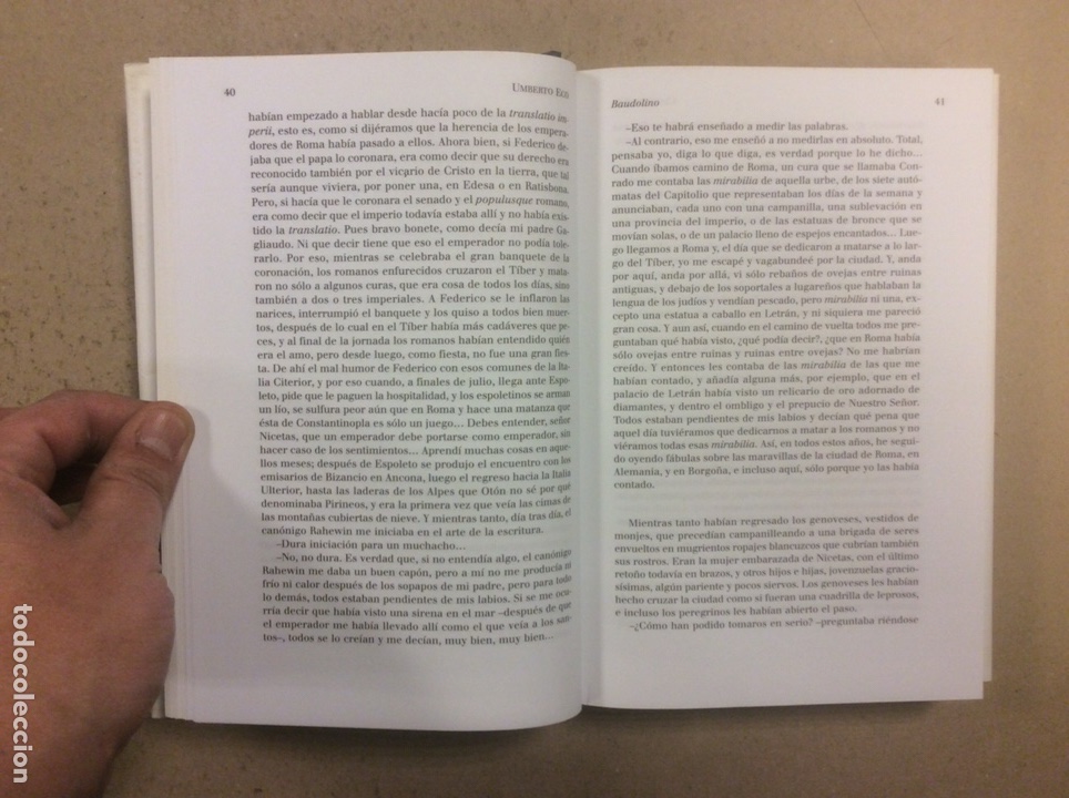 Libros de segunda mano: BAUDOLINO. UMBERTO ECO. LUMEN 2001 - Foto 3