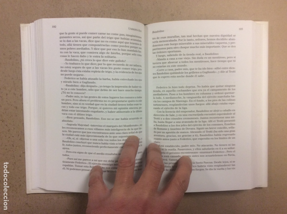 Libros de segunda mano: BAUDOLINO. UMBERTO ECO. LUMEN 2001 - Foto 4