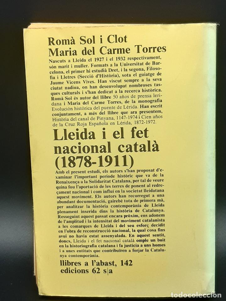 Libros de segunda mano: Lleida i el Fet Nacional catal&agrave; (1878-1911) - Foto 3