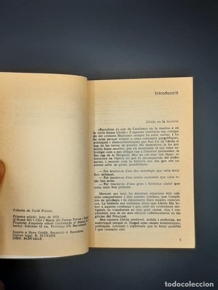 Libros de segunda mano: Lleida i el Fet Nacional catal&agrave; (1878-1911) - Foto 2