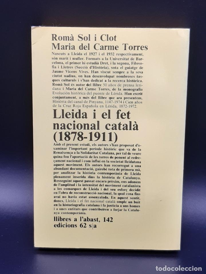 Libros de segunda mano: Lleida i el Fet Nacional catal&agrave; (1878-1911) - Foto 3