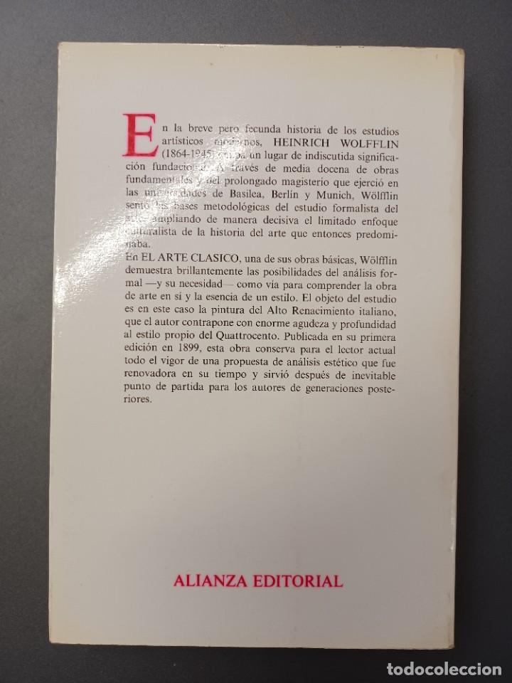 Libros de segunda mano: W&Ouml;LFFLIN, HEINRICH. EL ARTE CL&Aacute;SICO - Foto 2