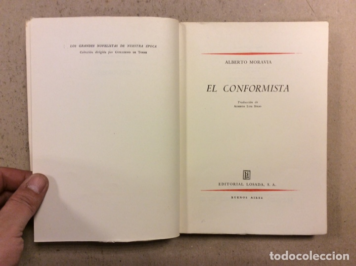 Libros de segunda mano: EL CONFORMISTA. ALBERTO MORAVIA. EDITORIAL LOSADA 1956 - Foto 2