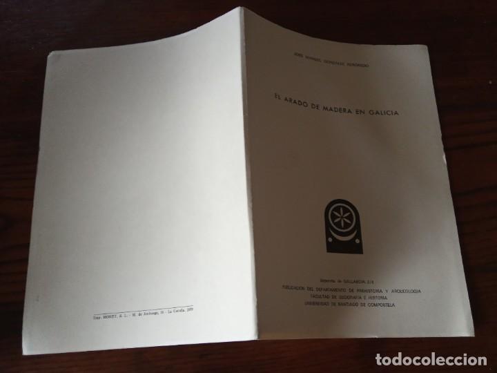 Libros de segunda mano: EL ARADO DE MADERA EN GALICIA.-JOSE MANUEL GONZALEZ. - Foto 2