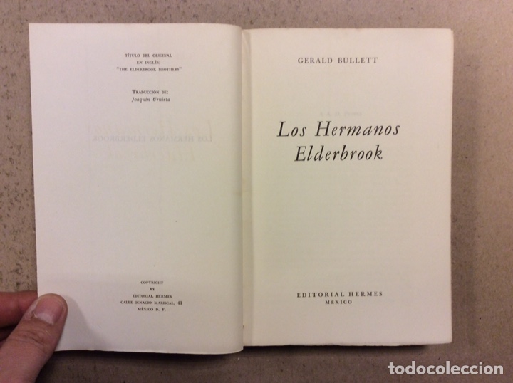 Libros de segunda mano: LOS HERMANOS ELDERBROOK. GERALD BULLET. EDITORIAL HERMES - Foto 2