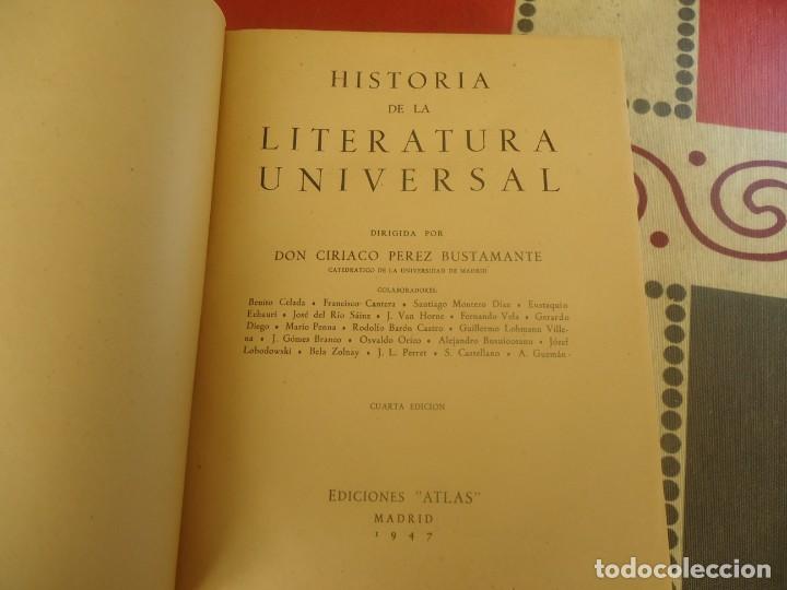 Libros de segunda mano: HISTORIA DE LA LITERATURA UNIVERSAL, ediciones atlas - Foto 1