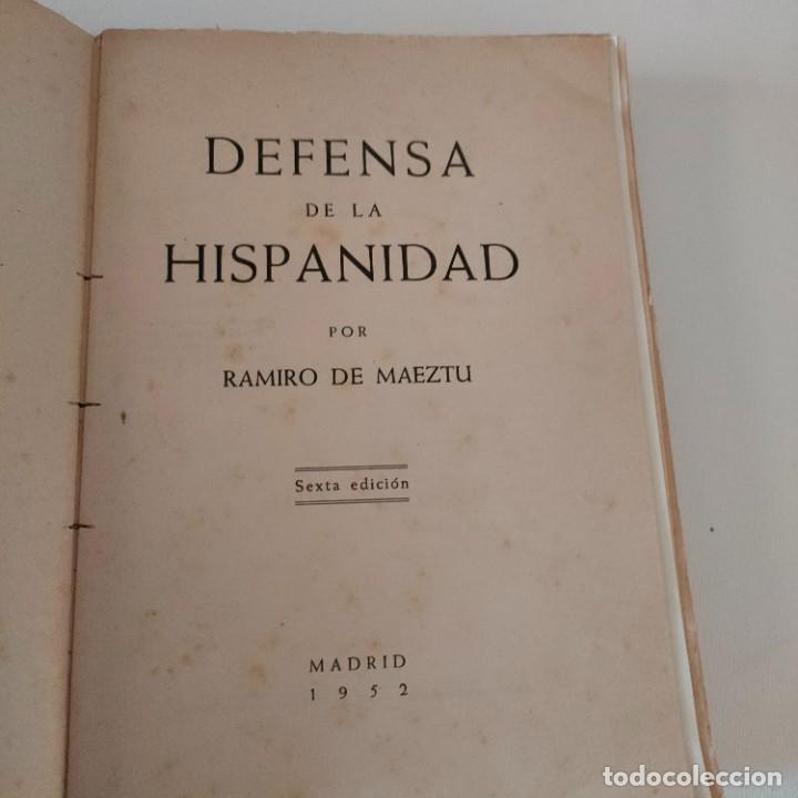 Libros de segunda mano: Defensa de la Hispanidad. Ramiro de Maeztu. Sexta edici&oacute;n 1952. - Foto 7