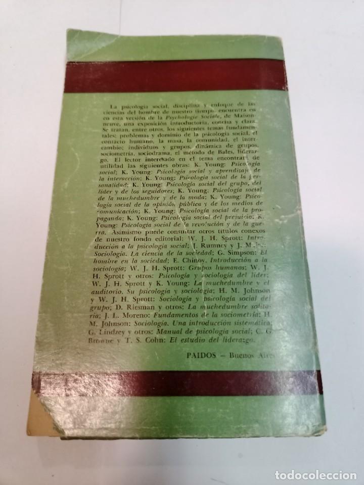 Libros de segunda mano: JEAN MAISONNEUVE Psicologia social SA9364 - Foto 2