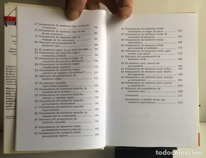 Libros de segunda mano: SEIS SOMBREROS PARA PENSAR. Edward De Bono - Foto 7
