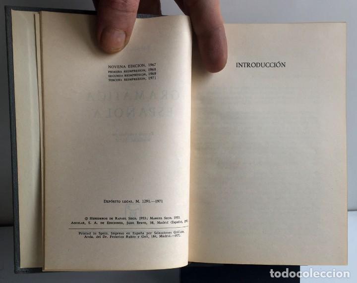 Libros de segunda mano: MANUAL DE GRAM&Aacute;TICA ESPA&Ntilde;OLA. Rafael Seco - Foto 5