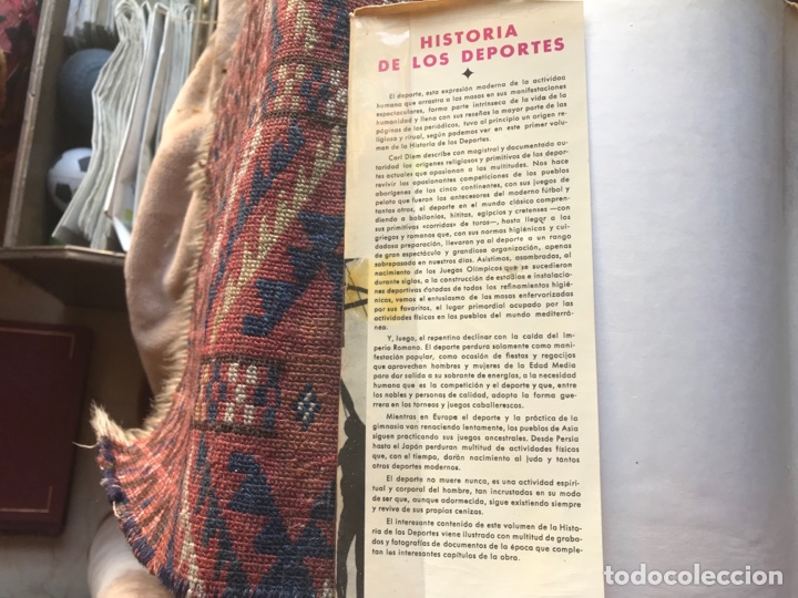 Libros de segunda mano: Historia de los deportes. Carl Diem. Dos tomos. - Foto 6