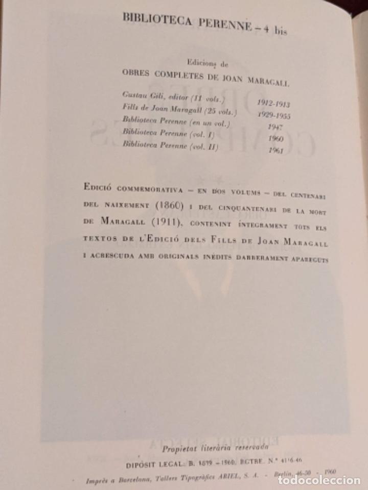 Libros de segunda mano: Joan Maragall Obres Completes 2 volums - Foto 2