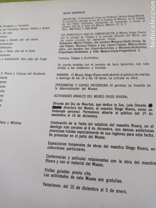 Libros de segunda mano: Museo Diego Rivera- Anahuacalli - Foto 3