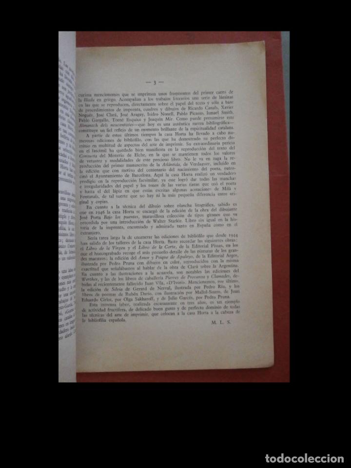 Libros de segunda mano: Exposicion de la Casa Horta en el Ateneo Barcelones. Matilde L&oacute;pez Serrano - Foto 3