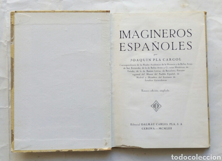 Libros de segunda mano: Imagineros Espa&ntilde;oles. Joaqu&iacute;n Pla Cargol. - Foto 3