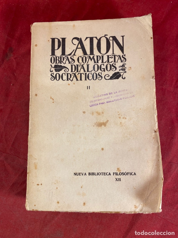 Libros de segunda mano: Platon obras completas di&aacute;logos socr&aacute;ticos - Foto 1