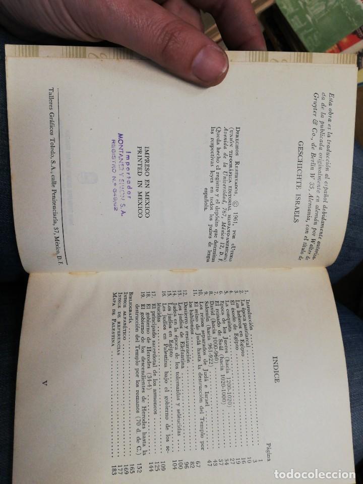 Libros de segunda mano: HISTORIA DE ISRAEL. EHRLICH. 1&ordf; EDICI&Oacute;N, 1961. UTEHA. - Foto 4