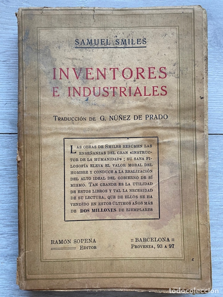 Libros de segunda mano: Inventores e industriales / Samuel Smiles - Foto 1