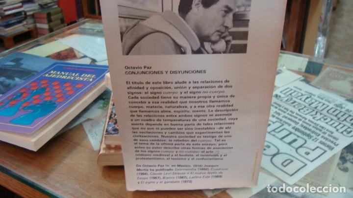 Libros de segunda mano: Conjunciones y disyunciones (Primera edici&oacute;n) - Octavio Paz - Foto 2