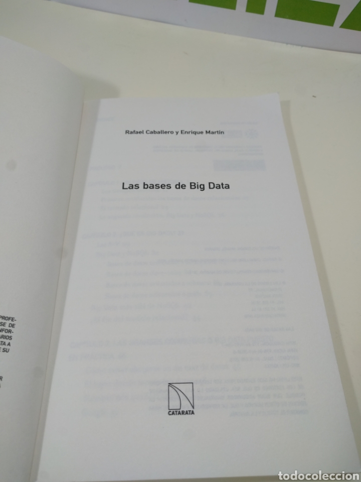 Libros de segunda mano: Las bases de Big data. Universidad complutense. - Foto 3