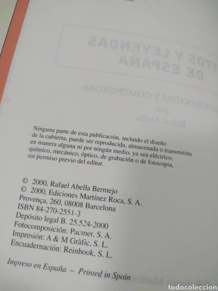 Libros de segunda mano: Mitos y leyendas de Espa&ntilde;a. Rafael Abella. - Foto 4