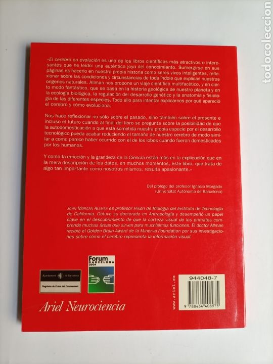 Libros de segunda mano: El cerebro en evoluci&oacute;n. John Morgan Allman - Foto 6