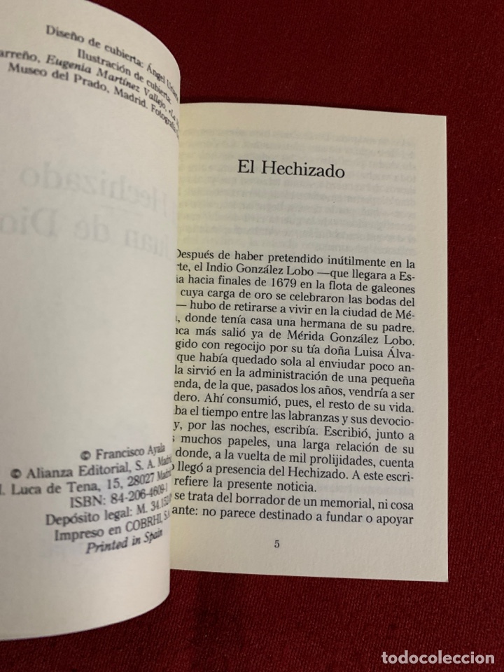 Libros de segunda mano: El Hechizado/San Juan de Dios. Francisco Ayala. - Foto 5