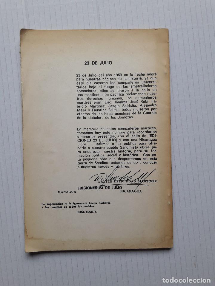 Libros de segunda mano: comandante,Rigoberto Lopez Perez, Presente!!! - Foto 2