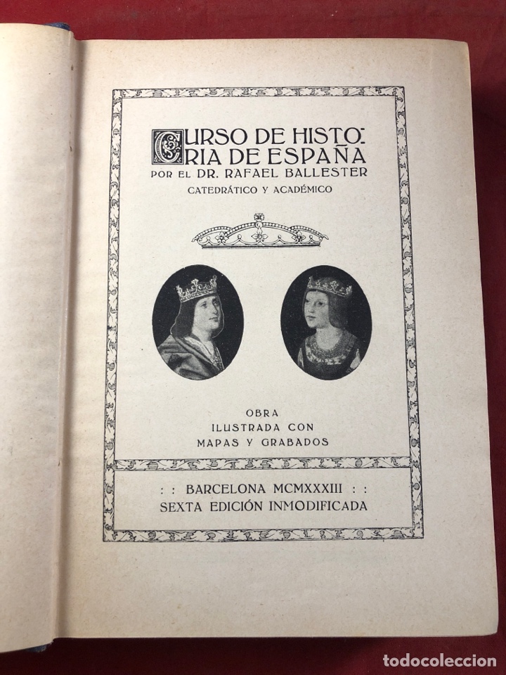 Libros de segunda mano: HISTORIA DE ESPA&Ntilde;A R. BALLESTER 6a edici&oacute;n - Foto 2