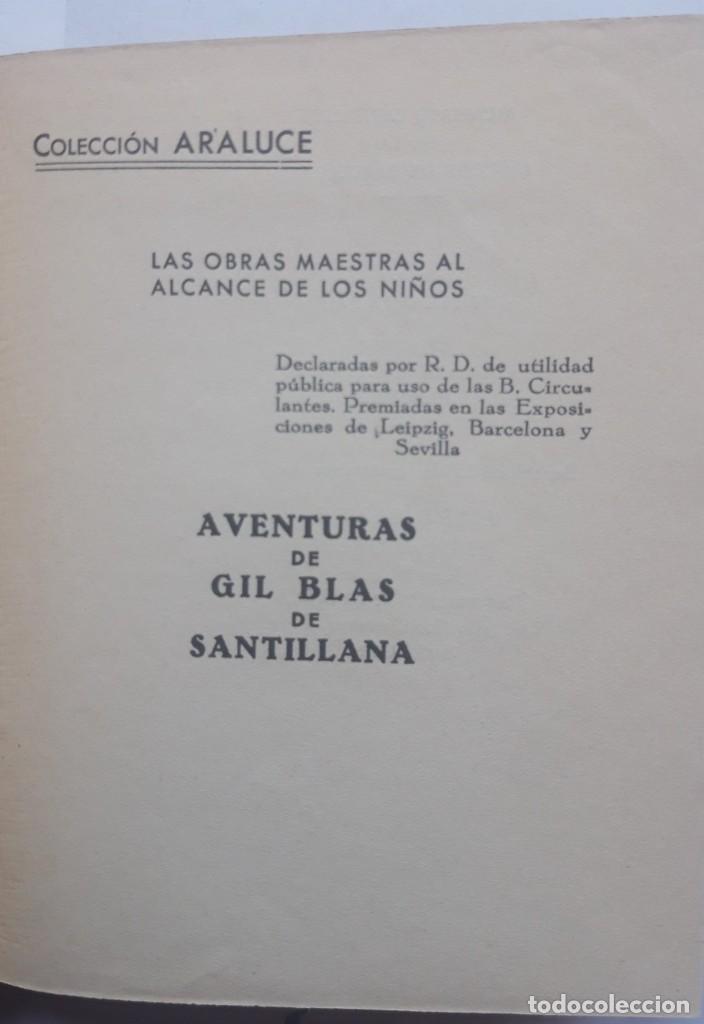 Libros de segunda mano: GIL BLAS DE SANTILLANA. COLECCION ARALUCE 1925 - Foto 4