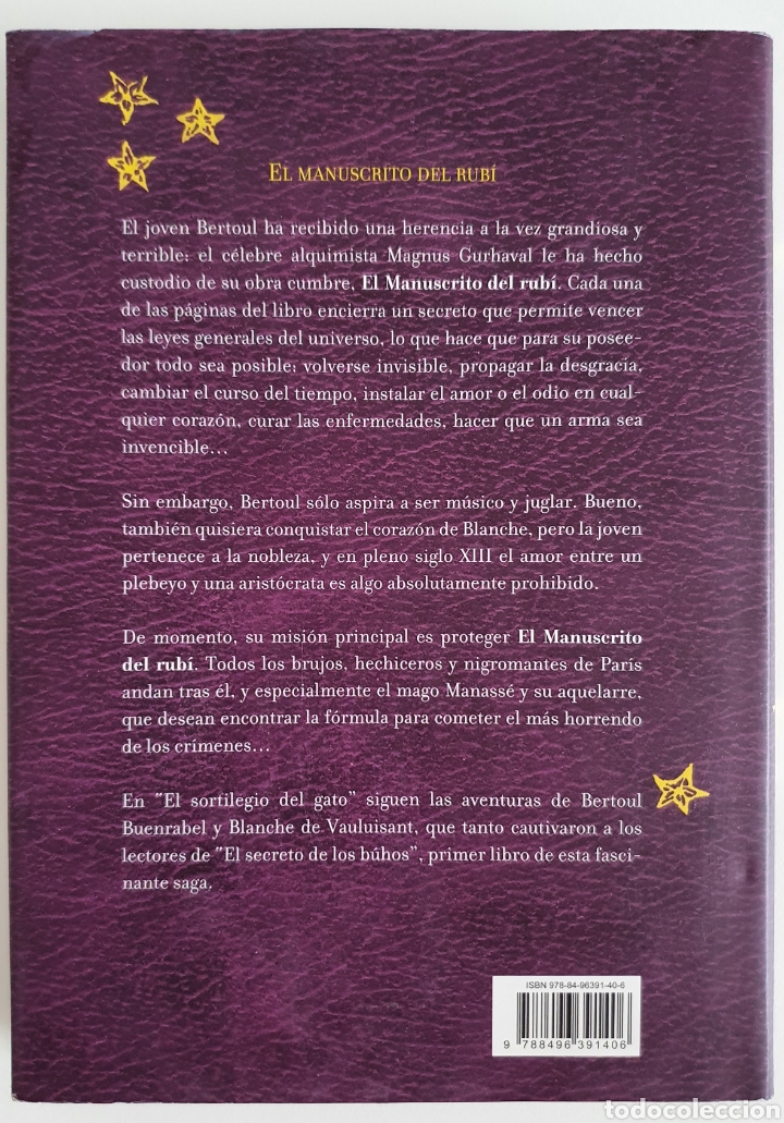 Libros de segunda mano: Beatrice Bottet el manuscrito del rub&iacute; libro II el sortilegio del gato - Foto 2