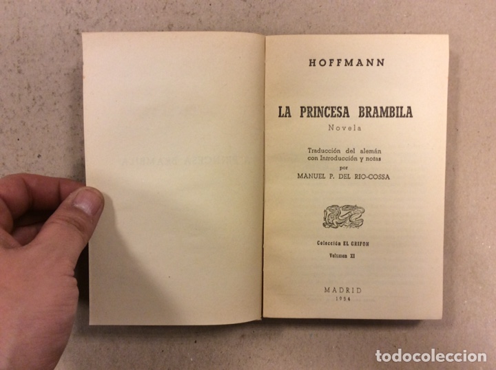 Libros de segunda mano: LA PRINCESA BRAMBILA. HOFFMANN. COLECCI&Oacute;N EL GRIF&Oacute;N 1954 - Foto 2