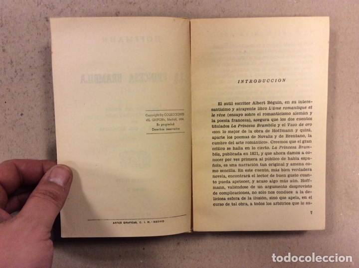 Libros de segunda mano: LA PRINCESA BRAMBILA. HOFFMANN. COLECCI&Oacute;N EL GRIF&Oacute;N 1954 - Foto 4