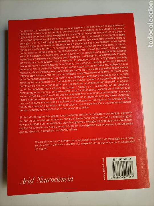 Libros de segunda mano: Neurociencia cognitiva de la memoria. Howard Eichenbaum - Foto 5