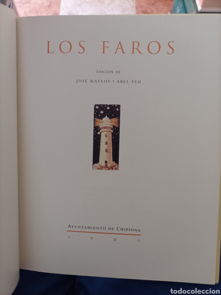 Libros de segunda mano: Los faros Jos&eacute; Mateos y Abel Feu Chipiona Cadiz - Foto 3