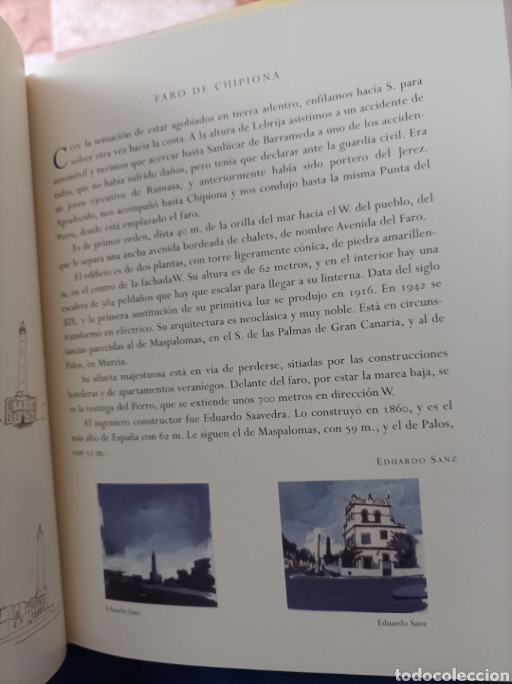 Libros de segunda mano: Los faros Jos&eacute; Mateos y Abel Feu Chipiona Cadiz - Foto 5