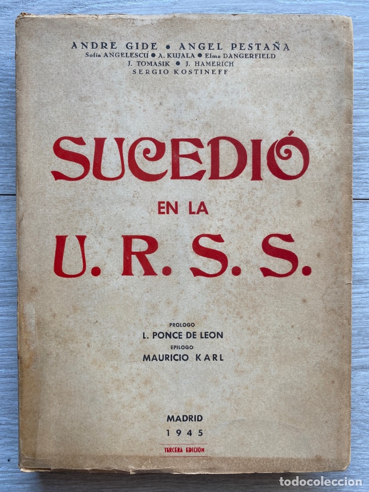 Libros de segunda mano: Sucedi&oacute; en la URSS / Andre Gide. Angel Pesta&ntilde;a. 1945 - Foto 2