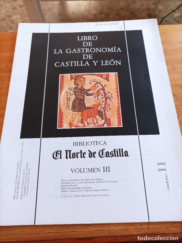 Gebrauchte B&uuml;cher: LIBRO DE GASTRONOM&Iacute;A DE CASTILLA Y LEON, BIBLIOTECA EL NORTE DE CASTILLA,V.III,CUADERNO 12