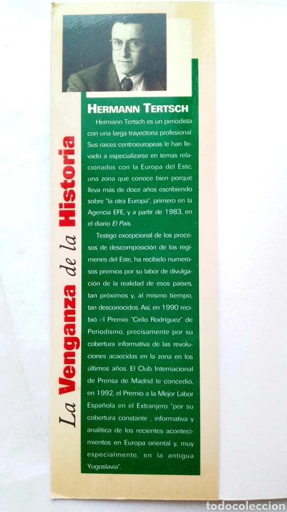 Libros de segunda mano: La Venganza de la Historia. Hermann Tertsch. - Foto 3