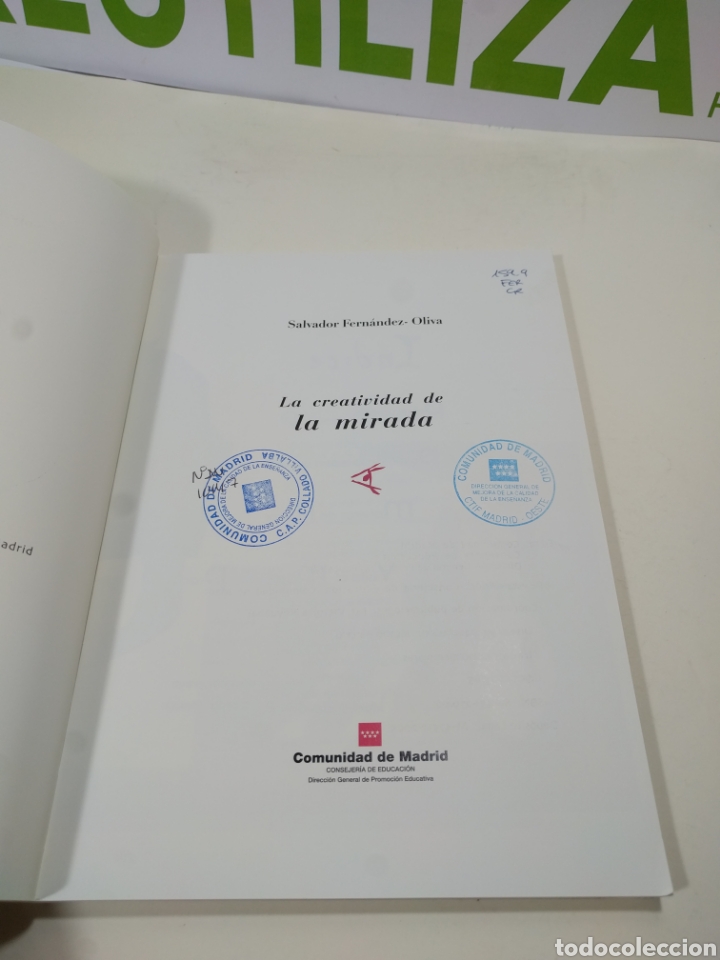 Libros de segunda mano: La creatividad de la mirada. comunidad de Madrid. - Foto 2
