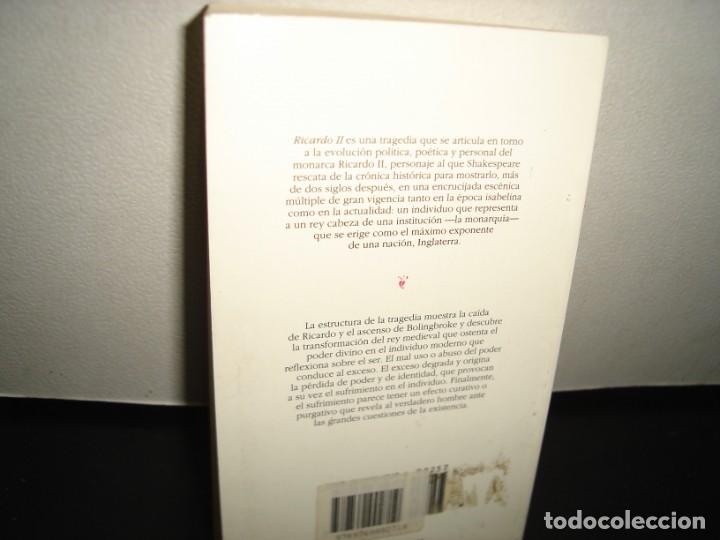 Libros de segunda mano: 160- RICARDO II - WILLIAM SHAKESPEARE. EDICI&Oacute;N BILING&Uuml;E DEL INSTITUTO SHAKESPEARE - Foto 3