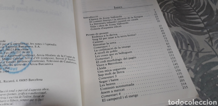 Libros de segunda mano: PROSES DE PONENT, JOSEP VALLVERD&Uacute;, - Foto 2