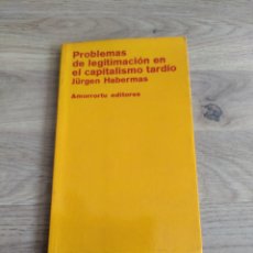 Libros de segunda mano: PROBLEMAS DE LEGÍTIMACION EN EL CAPITALISMO TARDÍO. JÜRGEN HABERMAS. Lote 341000928